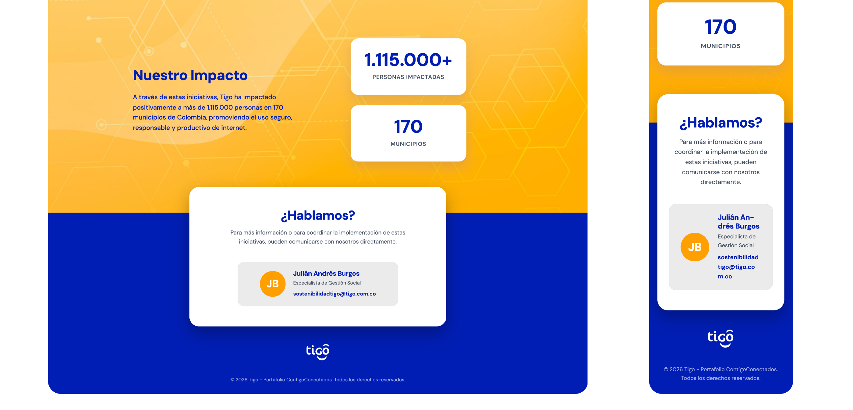 Pieza 03 de ContigoConectados para Tigo