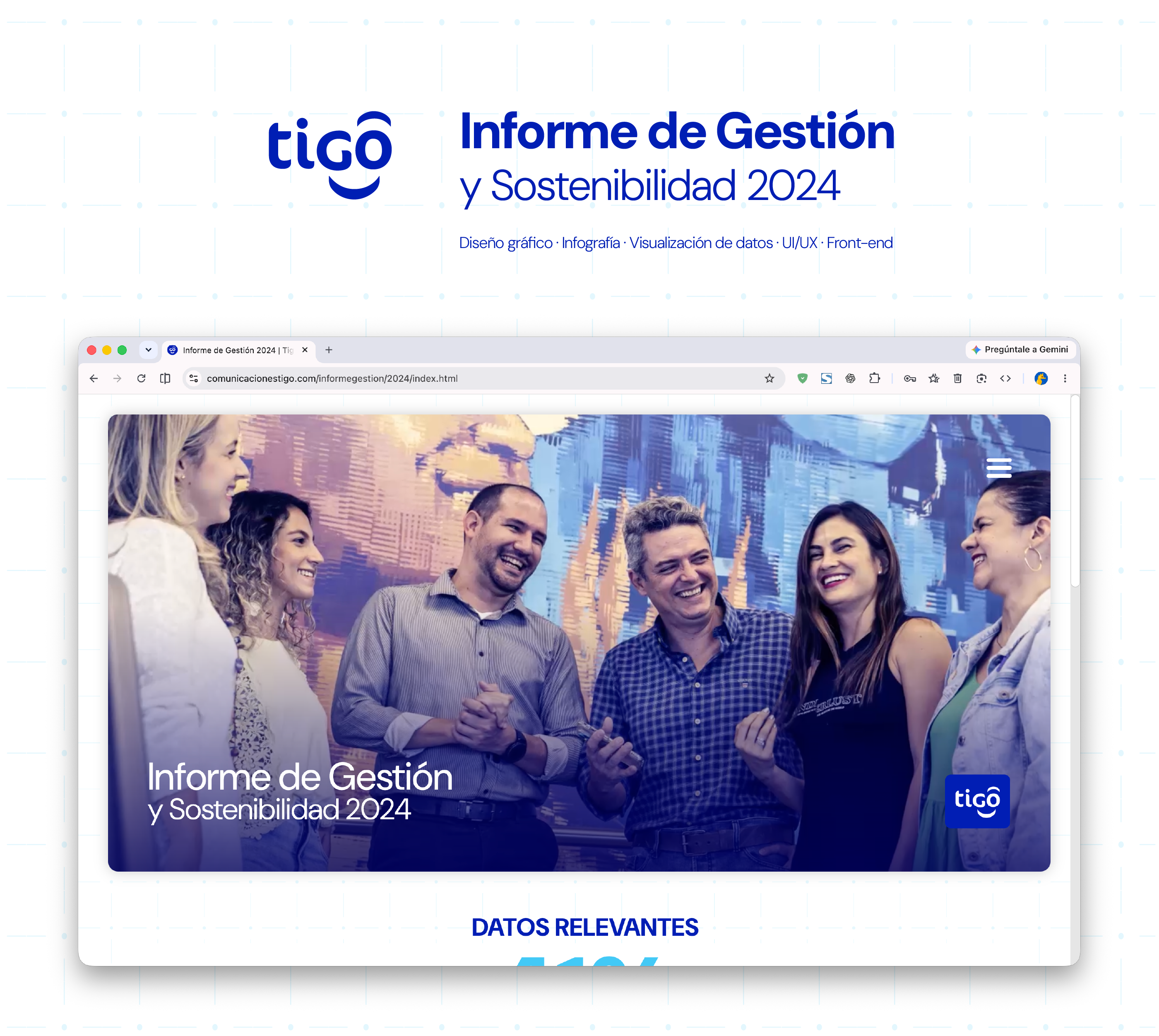 Pieza 01 del Informe de Gestión 2024 · Web para Tigo